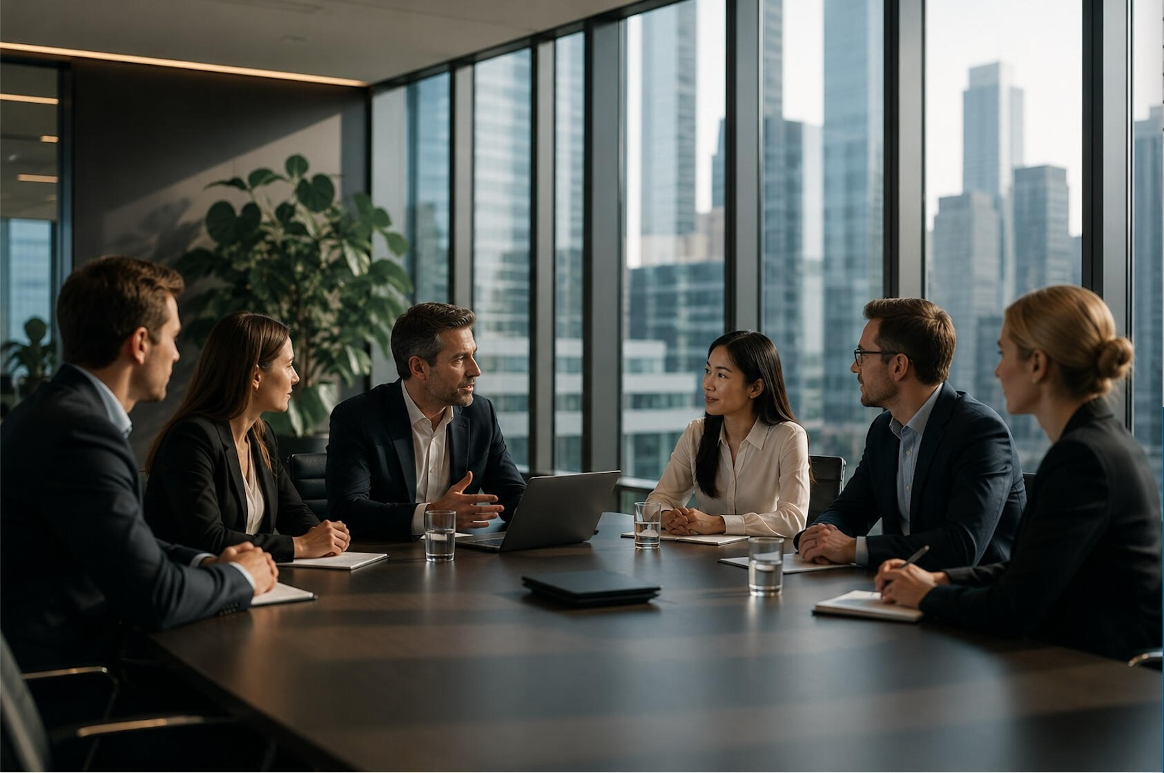 Business meeting representing DreamFrame Australia advisory services